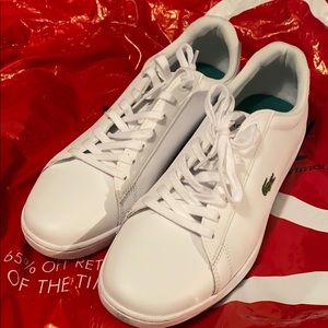Men’s Lacoste Sneakers White Size 10.